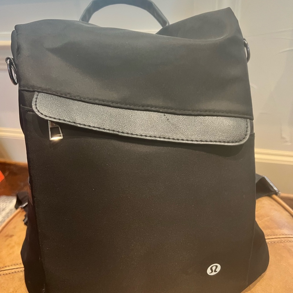 Lululemon Athletica Black Modern Backpack